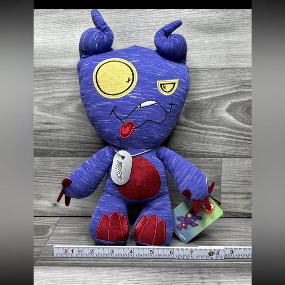 EMOTES! 2008 ODD(THE WACKY) 12 INCH PLUSH TOY. EVERGROW LTD. MADE IN HONG KONG - Picture 10 of 11